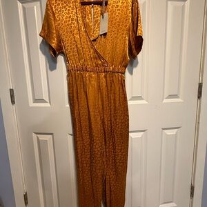 Joie Orange Leopard Print Maxi Dress